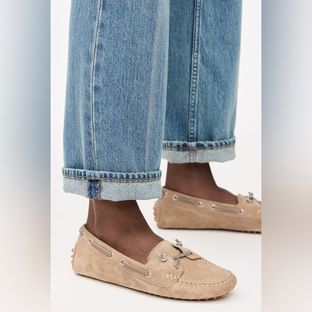 Veronica Beard Light Jia Boater Shoes in Sand